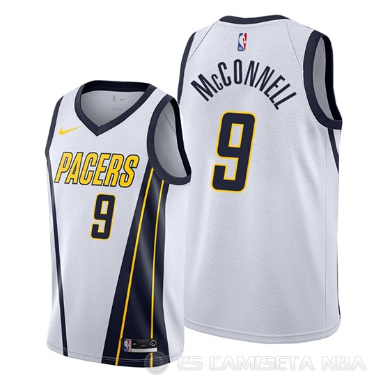 Camiseta T.j. Mcconnell #9 Indiana Pacers Earned 2019-20 Blanco - Haga un click en la imagen para cerrar
